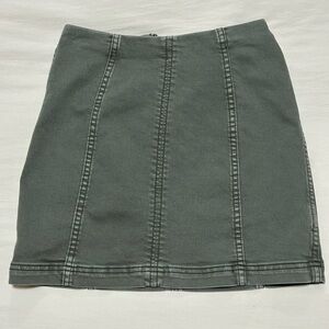 Free People Movement Denim Skirt. Size 2. Stretch. 13” waist, 15” length